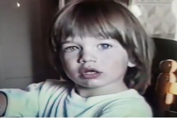 Childhood image of Lucas Bravo