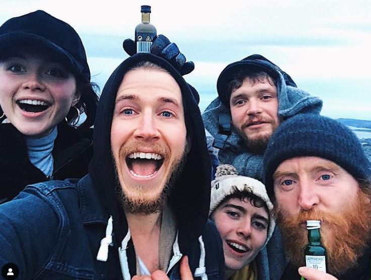 Chris Fulton with his friends