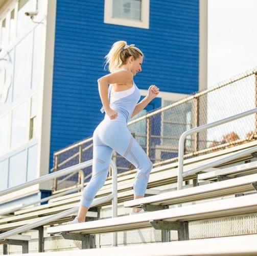 Christi Lukasiak does daily exercise