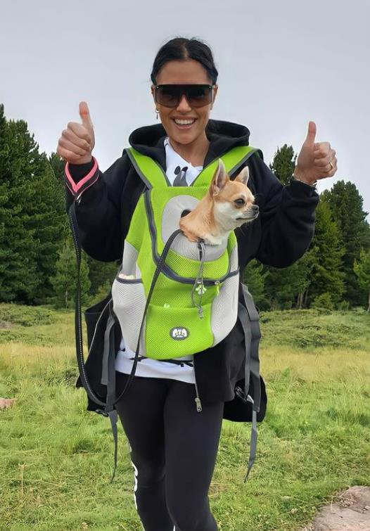 Claudia Ruggeri with her dog