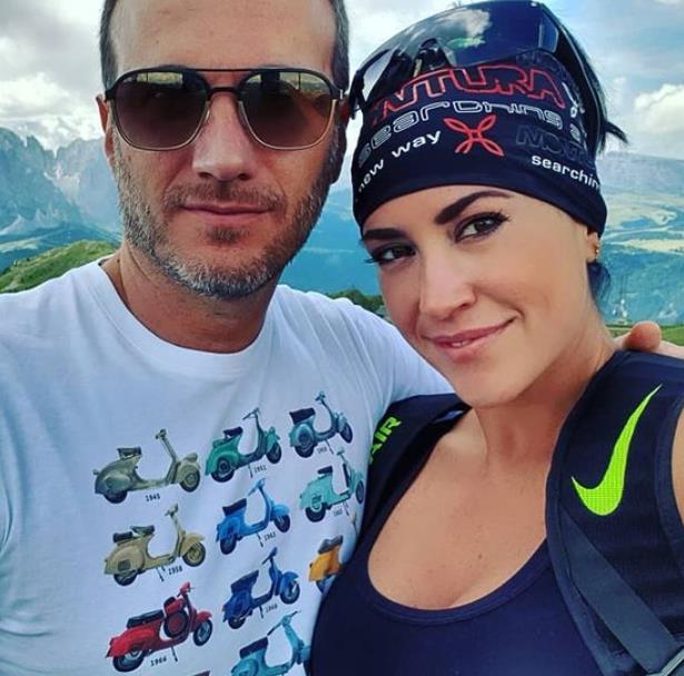 Claudia Ruggeri with her husband