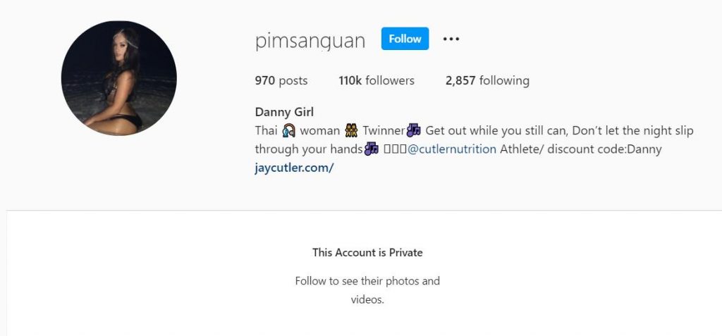Danny Pimsanguan Instagram profile