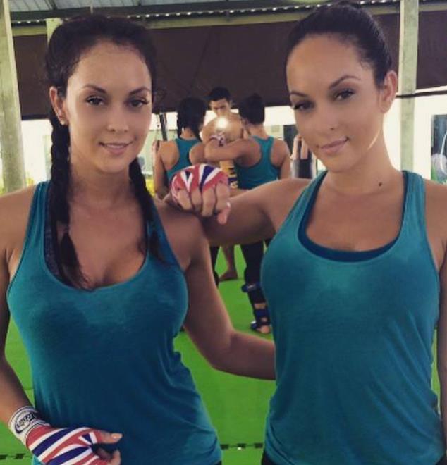 Danny Pimsanguan with her twin sister