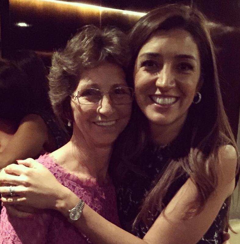 Fabiana Flosi with her mother