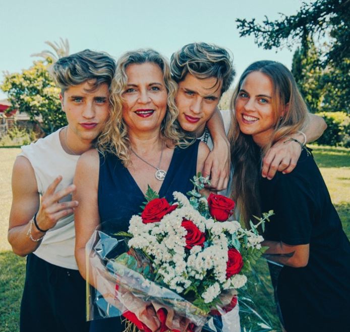 Ivan Martinez with his family