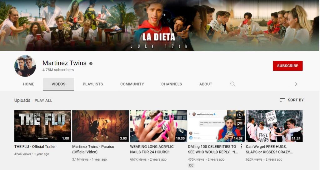 Ivan Martinez's YouTube channel