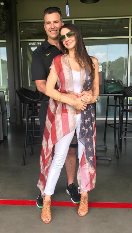 Jessica Cristobal with husband