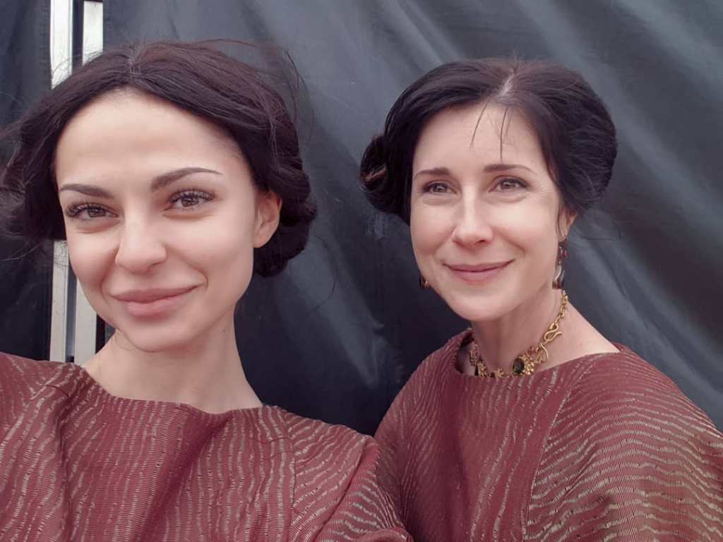Judit Fekete with a co-actress
