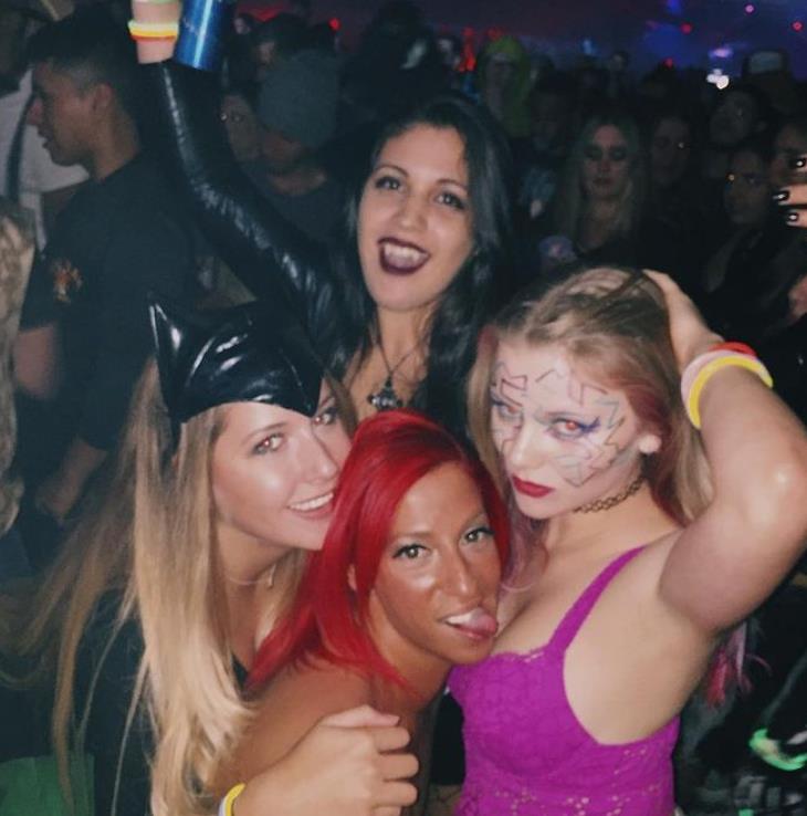 Kiki Passo during celebrates Halloween with her friends