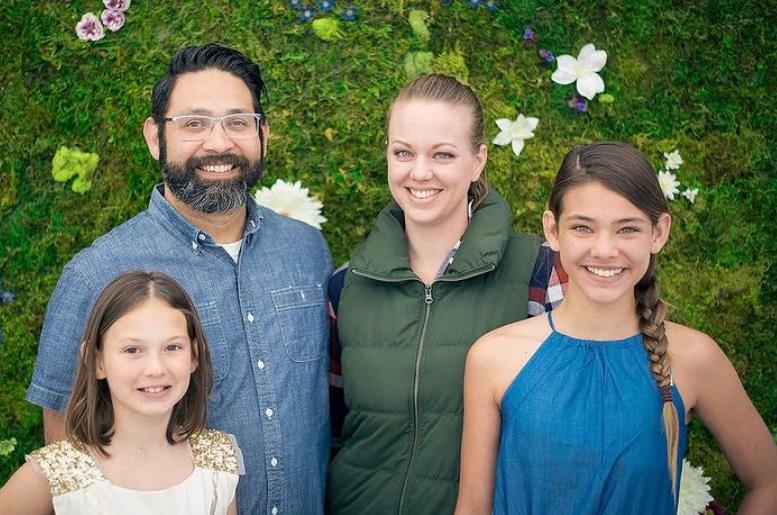 Laneya Grace with her family