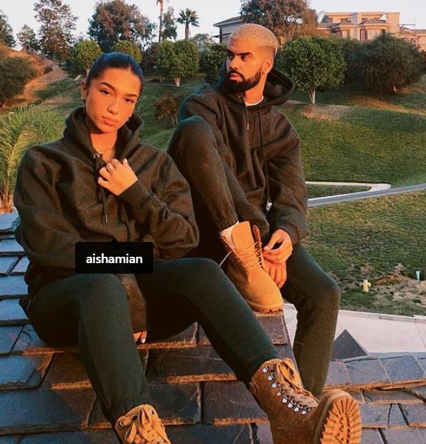 Nate Wyatt with his girlfriend