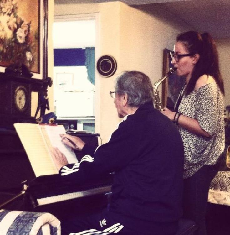 Pedro Plascencia with her daughter