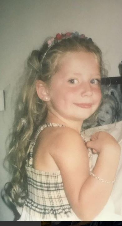 Saffron Barker's childhood image