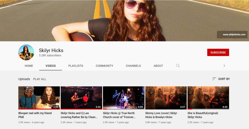 Skilyr Hicks YouTube
