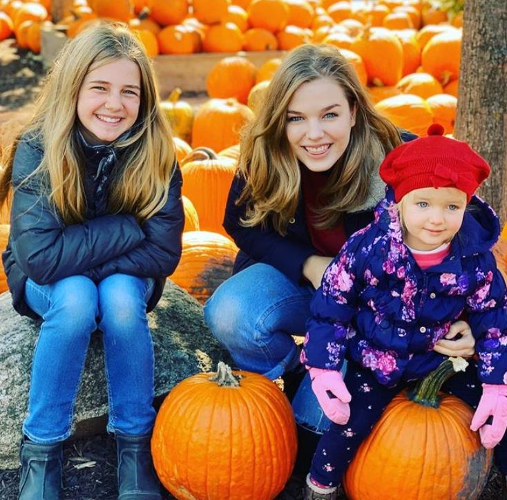 Teagan Croft with her sisters