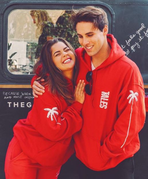 Tessa Brooks with her best friend