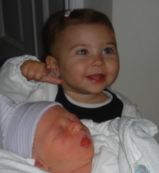 Toni Cornell's childhood image with her brother