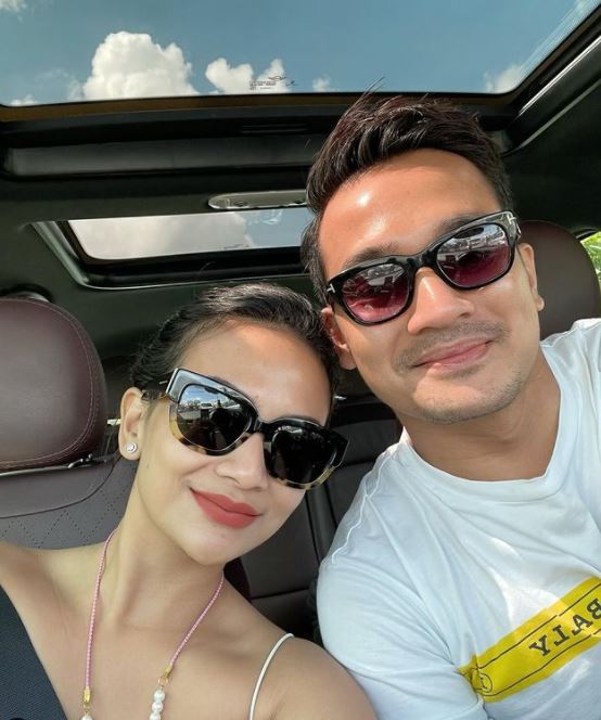 Vanessa Angel with her husband