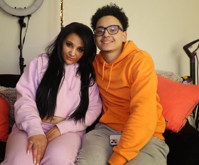 Shanice Walker with brother