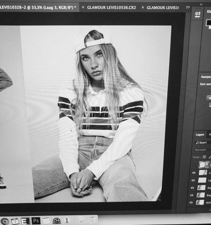 Juultje Tieleman during the brad promotion photoshoot