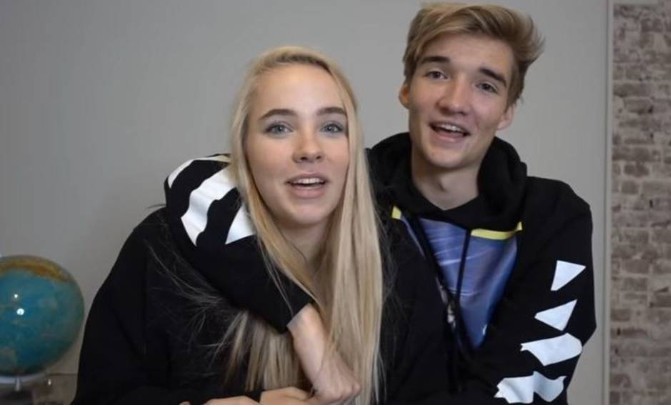 Juultje Tieleman with her ex boyfriend