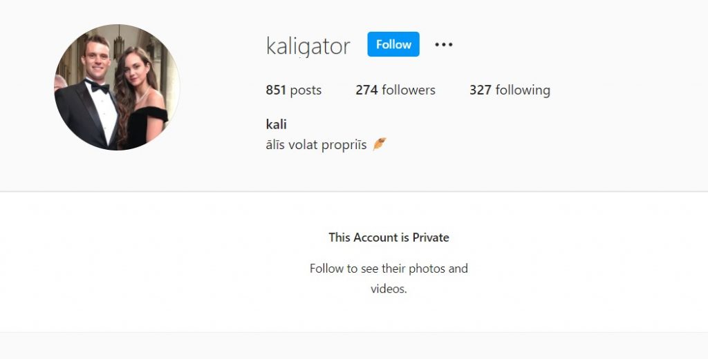 Kali Woodruff s IG profile