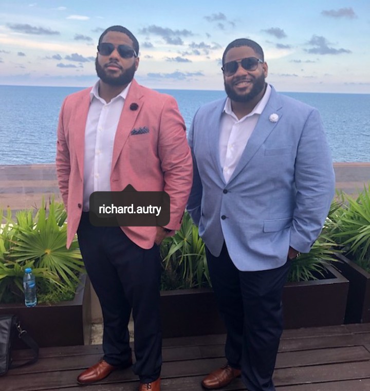 Raysean Autry with his brother