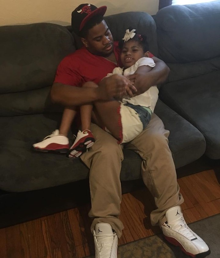 Raysean Autry with his kid