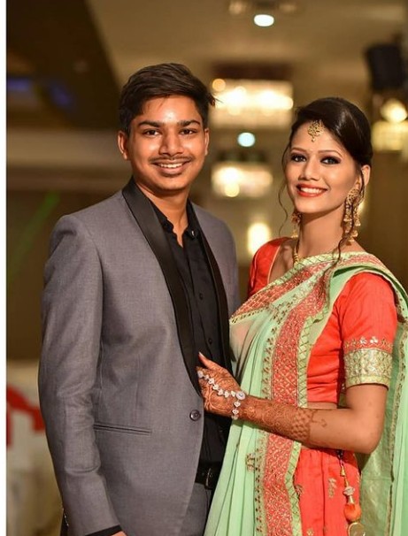 Saloni Mittal with her brother