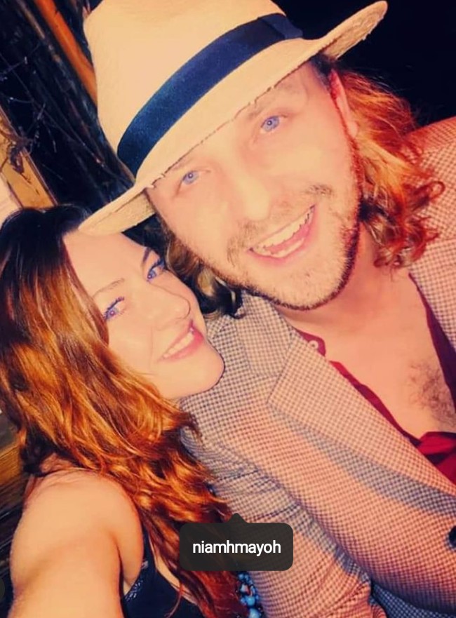 Tom Canton with his girlfriend