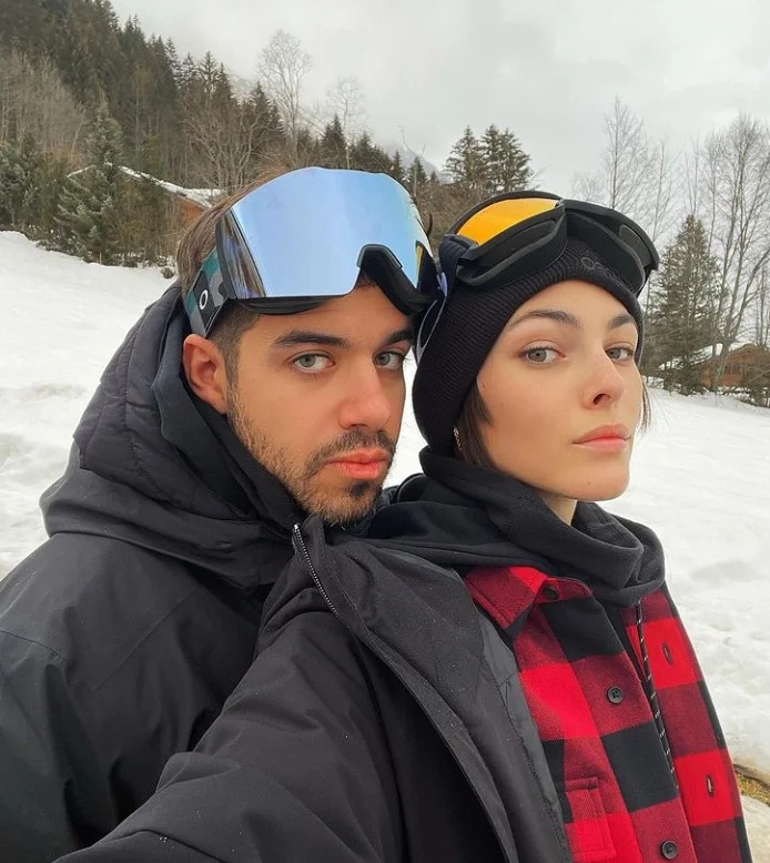 Vittoria Ceretti with her husband
