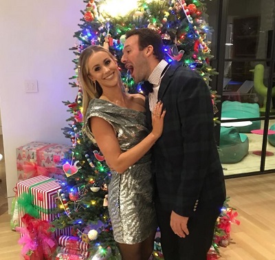 Candice Crawford with her spouse Tony Romo