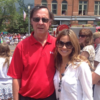 Catherine Mooty with her father George J Person