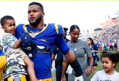 Erica Sherman spouse Aaron Donald, kids Jaeda and Aaron Jr