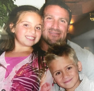 Frankie Catania old picture with his father Frank Catania and sister