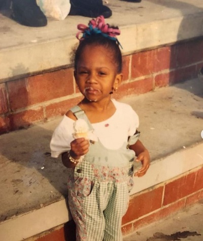 Geffri Maya childhood picture