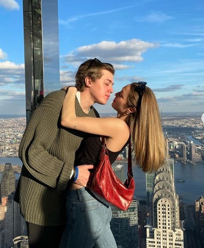 Chloe Lang with Max Thomas