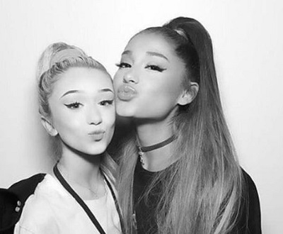 Emery Bingham with Ariana Grande
