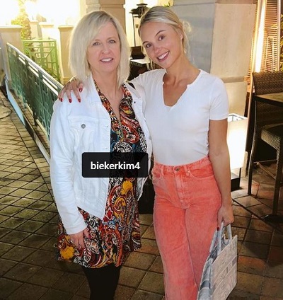 Paige Bieker with her mother Kim Bieker