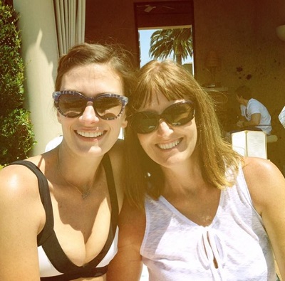 Rhea Durham with her mother kelly Graham