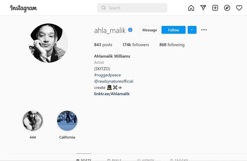 Ahlamalik Williams has 174k on Instagram