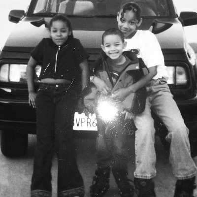 Ahlamalik Williams with his sisters LeYana Williams and Princessneek Williams