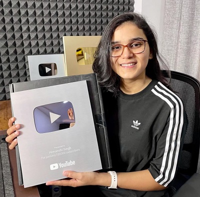 Himanshi Singh achieved many Play Buttons from YouTube