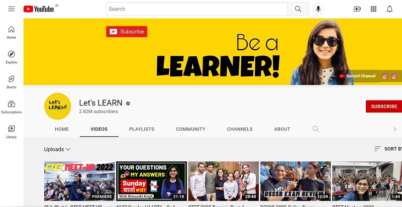 Himanshi Singh has 2.82 million subscribers