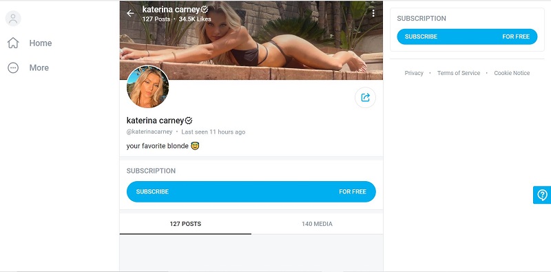 Katerina Carney OnlyFans account