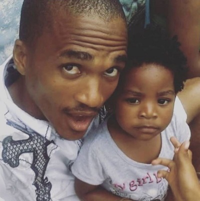 Mandisa Meyiwa ex husband Senzo Meyiwa with their daughter Namhla (Nana) Meyiwa