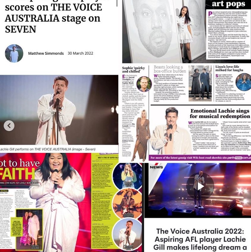 Lachie Gill got featured in many newspapers
