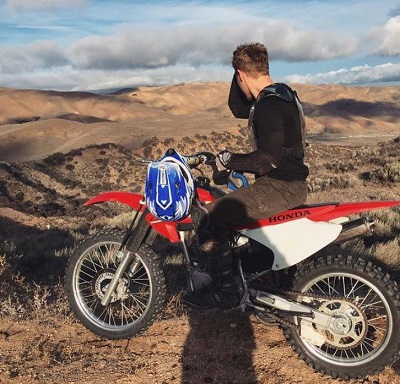 Mason Dye loves to do biking