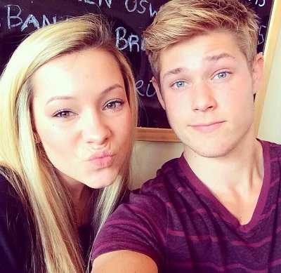 Mason Dye with his sister Taylor Dye