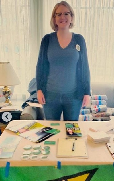 Rebecca Parson chaired the 2019 endorsement committee for the 27th Legislative District Democrats